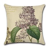 economico stile floreale e vegetale-set di 5 federe decorative per divano, divano o letto design moderno di qualità foglie floreale cotone country/finto lino copricuscino per divano divano letto