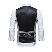 ieftine Blazere și veste-Retro / vintage Urlați 20 de ani Anii 1920 Vestă Gatsby Gangsteri Bărbați Mascaradă Petrecere / Seara Petrecerea Burlăcițelor Adulți vestă