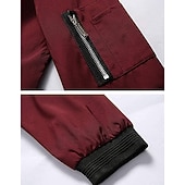 billige Uformelle jakker-herre softshell flight bomberjakke militær taktisk jakke slim fit fritidssol utendørs solbeskyttelse hurtigtørkende lett vindjakke jakke trenchcoat yttertøy topp hel glidelås jakt fiske