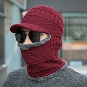 olcso Kalapok-Férfi Balaclava Sapka Melegen tartani Szélbiztos Légáteresztő Báránybunda Sapka Tél Hódeszka mert Síelés Snowbordozás Téli sportok