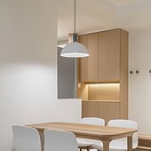 billige Pendellys-ledet pendellampe 35 cm enkelt design pendellampe metallmalte utførelser led nordic style 110-240 v
