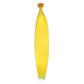abordables Crocheter les cheveux-Kit d&#039;extensions de cheveux synthétiques i tip fusion de kératine diverses couleurs Kit de cheveux de bâton de pointe de kératine de 16 pouces pour les femmes 30 brins/paquet
