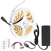 economico Strisce luminose a spina-luce di striscia principale 10m 32,8 ft 24v kit di luci di striscia led di fascia alta ad alta densità 1200 led 2835 smd led 72w cri 80 dc24v luci a nastro led per sotto il progetto di illuminazione