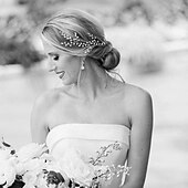 economico Accessori per acconciature-sposa strass capelli vite nuziale argento capelli pezzo fascia di cristallo accessori per capelli per donne e ragazze