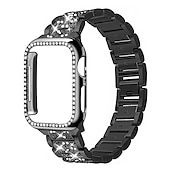 economico Cinturini per Apple Watch-Cinturino per orologio  per Apple Watch Series 8 7 6 5 4 3 2 1 SE Acciaio inossidabile Sostituzione Cinghia Diamante Bling Braccialetto di gioielli Polsino