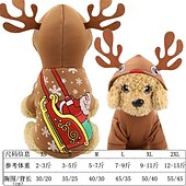 billiga julklappar till husdjur-Hund Katt Julkostym Julklappar till husdjur Juloutfit jultomten söt stil Förtjusande Jul Ledigt / vardag Festival for Hes Bulldogg Mops Bichon Frisé Schnauzer
