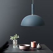 billige Pendellys-ledet pendellampe 35 cm enkelt design pendellampe metallmalte utførelser led nordic style 110-240 v