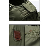 preiswerte Daunenjacken &amp; Parkas für Herren-Herren Wintermantel puffer jacket Winterjacke Tasche Full Zip Outdoor Täglich Lang Sport Brautkleider schlicht warm Atmungsaktiv Herbst Winter Feste Farbe Schwarz Armeegrün Königliches Blau Khaki