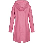 cheap Casual Jackets-Oversized Women&#039;s Hoodie Jacket Hiking Jacket Windbreaker Zip Up Hoodie Outdoor Windproof Ultra Light UV Protection Quick Dry Outerwear Coat Parka Camping Hunting Fishing Pink Blue Yellow Green
