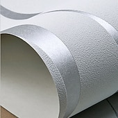 abordables Papiers peints-Papiers peints cool papier peint couleur unie blanc gris or papier peint fond amovible non tissé pour la décoration de la maison matériau imperméable décoration de la maison 53*950 cm