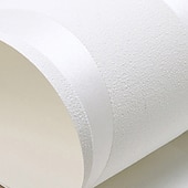 abordables Papiers peints-Papiers peints cool papier peint couleur unie blanc gris or papier peint fond amovible non tissé pour la décoration de la maison matériau imperméable décoration de la maison 53*950 cm