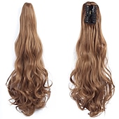 economico Code-Gancio Code Classico / sintetico / Facile da indossare Capelli sintetici Pezzo di capelli Estensione capelli Ondulato / Onda naturale 22 pollici Festa / Serata / Da tutti i giorni / Da mare