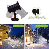 cheap Christmas Gift Lights-Christmas Light Snowflake Projection Lamp Christmas Decoration Lamp Can Be Remotely Plugged In
