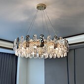 cheap Chandeliers-LED Pendant Lights 60 cm Pendant Lantern Design Chandelier Stainless Steel Electroplated Modern 110-240V