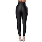billige poledanceklær-disco activewear eksotisk dansetøy poledance bukser ren farge kvinners ytelsestrening høy polyester