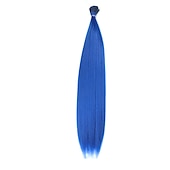 abordables Crocheter les cheveux-Kit d&#039;extensions de cheveux synthétiques i tip fusion de kératine diverses couleurs Kit de cheveux de bâton de pointe de kératine de 16 pouces pour les femmes 30 brins/paquet