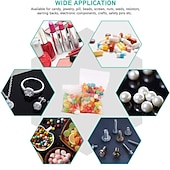 halpa Keittiön säilytysratkaisut-100 kpl kirkas vetoketjupussi muovipakkauspussit sulkuvetoketju muovipussit korut ruoka vetoketjullinen säilytyspussi