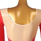 levne Šaty na krasobruslení-Šaty na bruslení Dámské Dívčí Buz Pateni Šaty Úbory Černá Burgundská fialová Námořnická modř Slátanina Síťka Spandex Vysoká pružnost Trénink Profesionální Soutěž Bruslařské oblečení Ručně vyrobeno