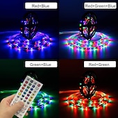 cheap WiFi&amp;Music Control-20m 65ft LED Smart Strip Lights TV Backlight RGB Bluetooth Music Sync 5M 10M 15M 2835 SMD Color Changing with 40 Keys Controller for Bedroom Kitchen Home Decoration