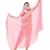 voordelige Dansaccessoires-lichtgewicht chiffon handsjaal buikdanskostuum outfit hippe sjaal sjaals sluiers (alleen sjaal)