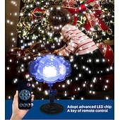 cheap Christmas Gift Lights-Christmas Snowflake Projection Lamp Ground Plug-in Vertical Dual-purpose Snowflake Projector Lamp Christmas Decoration Lamp Can Be Plugged In