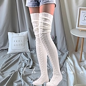 economico Calze per abiti e pantaloni-calze da donna in regalo alla moda comode calze colorate calde casual rosa cipria 1 paio / calzini casual abiti da casa