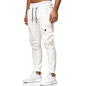 abordables Pantalons Cargo-pantalon de jogging cargo pour hommes pantalons décontractés athlétiques pantalons de survêtement slim fit pantalon crayon kaki