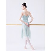abordables Ropa de ballet-Ballet Faldas Tul Mujer Rendimiento Entrenamiento Sin Mangas Cintura Alta Chinlon