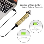 tanie Golenie i usuwanie owłosienia-Elektryczny trymer do włosów dla mężczyzn - bezprzewodowy ładowany przez USB maszynka do strzyżenia włosów u fryzjera Prezent na Walentynki