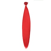 abordables Crocheter les cheveux-Kit d&#039;extensions de cheveux synthétiques i tip fusion de kératine diverses couleurs Kit de cheveux de bâton de pointe de kératine de 16 pouces pour les femmes 30 brins/paquet