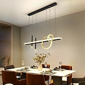 economico Modello a cerchio-1 luce 108 cm lampada a sospensione a led design circolare design singolo metallo stile moderno eleganti finiture verniciate ufficio sala da pranzo soggiorno luci 110-240v