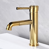 cheap Classical-Bathroom Sink Faucet - Pull Out Oil-Rubbed Bronze / Antique Brass Centerset Single Handle One Holebath Taps