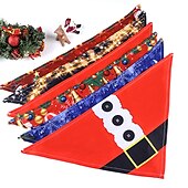 cheap Bandanas &amp; Hats-Dog Cat Christmas Costume Christmas gifts for pets Bandanas Christmas Outfit Gentle Soft Comfortable Christmas Dailywear Casual Daily Festival Dog Clothing for Husky Border Collie Bulldog Shiba Inu