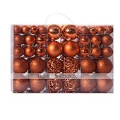 お買い得  装飾品-クリスマスオーナメント ボール飾り クリスマスデコレーション 100個入り 3～6cm 飛散防止吊り下げボール クリスマスツリー、結婚式、パーティー、ホリデー用
