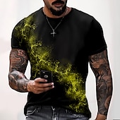 preiswerte Herren-T-Shirts in großen Größen-Herren Übergröße Hemd Groß und hoch Graphic Rundhalsausschnitt Bedruckt Kurzarm Sommer Designer Brautkleider schlicht Groß und hoch Täglich Festtage Oberteile