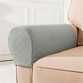 abordables Funda para asientos y reposabrazos de sofá-Fundas para reposabrazos de sillas, color burdeos, para sofás, fundas para brazos de sofá, fundas de spandex y jacquard, protectores de muebles antideslizantes, fundas de sillón lavables para sillón