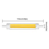 abordables Ampoules Globe LED-1pcs dimmable r7s cob ampoules 13w j type 118mm double extrémité led lumières 130w équivalent halogène 220-240v t3 r7s base remplacement de projecteur équivalent pour les lampes de sol d&#039;éclairage