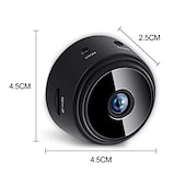 baratos Câmaras de IP-A9 Câmera 1080P (1920 × 1080) Mini Sem Fio Detector de Movimento Acesso Remoto Configuração de Wi-Fi protegido Interior Apoio, suporte 128 GB