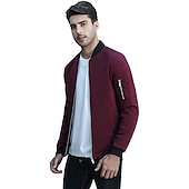 billige Uformelle jakker-herre softshell flight bomberjakke militær taktisk jakke slim fit fritidssol utendørs solbeskyttelse hurtigtørkende lett vindjakke jakke trenchcoat yttertøy topp hel glidelås jakt fiske