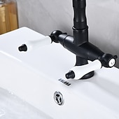 preiswerte Küchenarmaturen-Kitchen Faucet,Two Handles One Hole Antique Brass / Electroplated / Painted Finishes Standard Spout Centerset Antique Kitchen Taps