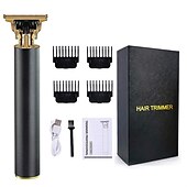 preiswerte Rasierer &amp; Epilierer-Professionelle Haarschneidemaschinen Herren-Haarschneidemaschinen Elektrischer Herren-Haarschneider Herren-Haarschneider mit 4 Distanzkämmen Begrenzte Distanz USB wiederaufladbar