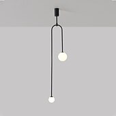 رخيصةأون أضواء قلادة-مصباح معلق LED 2-Light 120 سم قابل للتعتيم على شكل دائرة كروية بتصميم دائري مصباح أكريليك فني رسمي حديث على الطراز الاسكندنافي المتاجر / المقاهي وغرفة الطعام وغرفة النوم وأضواء غرفة الأطفال 110-240 فولت