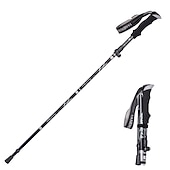 ieftine Εργαλεία Χειρός-reglați stâlp de trekking în 5 secțiuni aliaj de aluminiu pliabil ultra-ușor telescopic în aer liber bastoane de drumeție pliabile bastoane de trekking camping portabil baston de drumeție baston de