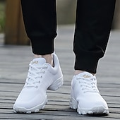 Χαμηλού Κόστους Sneakers Χορού-ανδρικά αθλητικά παπούτσια χορού από δίχτυ που αναπνέουν - ελαφριά παπούτσια τζαζ με κορδόνια με μαλακή σόλα για άνεση και ευελιξία