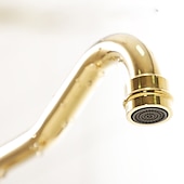 preiswerte Küchenarmaturen-Kitchen Faucet,Two Handles One Hole Antique Brass / Electroplated / Painted Finishes Standard Spout Centerset Antique Kitchen Taps