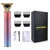 preiswerte Rasierer &amp; Epilierer-Professionelle Haarschneidemaschinen Herren-Haarschneidemaschinen Elektrischer Herren-Haarschneider Herren-Haarschneider mit 4 Distanzkämmen Begrenzte Distanz USB wiederaufladbar