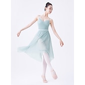 abordables Ropa de ballet-Ballet Faldas Tul Mujer Rendimiento Entrenamiento Sin Mangas Cintura Alta Chinlon