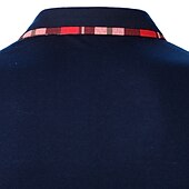 tanie Lekkoatletyka-Męskie Zapinana na guziki koszula Koszulka polo Biznes Codzienny Kołnierz polo Klasyczny Długi rękaw Biznes Praca Jednokolorowe Równina Przycisk z przodu Jesień i zima Regularny Czarny Biały Granatowy