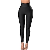 billige poledanceklær-disco activewear eksotisk dansetøy poledance bukser ren farge kvinners ytelsestrening høy polyester
