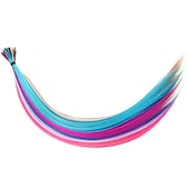 abordables Crocheter les cheveux-Kit d&#039;extensions de cheveux synthétiques i tip fusion de kératine diverses couleurs Kit de cheveux de bâton de pointe de kératine de 16 pouces pour les femmes 30 brins/paquet